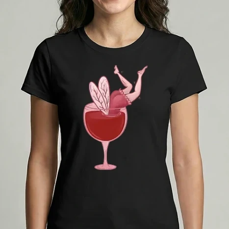 Női Imperial póló - FairyWineGlass