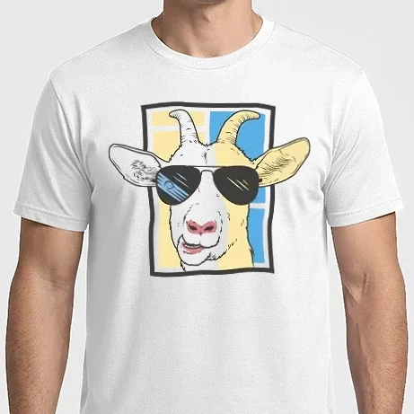 Férfi Imperial póló - Goat With Sunglasses