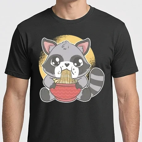 Férfi Imperial póló - Racoon Ramen