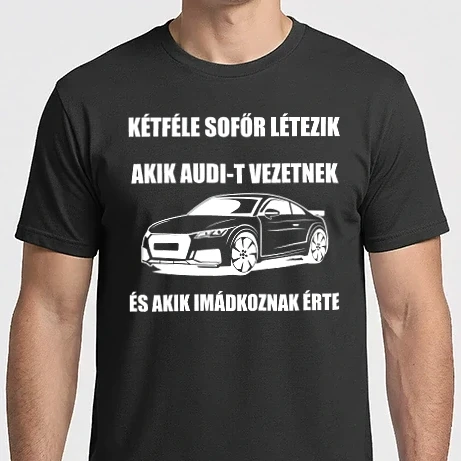 Férfi Imperial póló - Kétféle sofőr Audi
