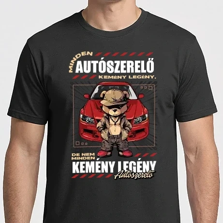 Férfi Imperial póló - Kemény legény Autószerelő