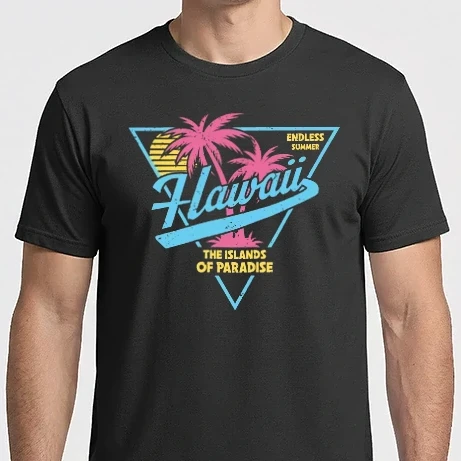 Férfi Imperial póló - Hawaii tengerparti minta