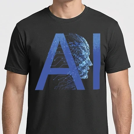 Férfi Imperial póló - mesterséges intelligencia, AI, artificial intelligence, kódsor, robot