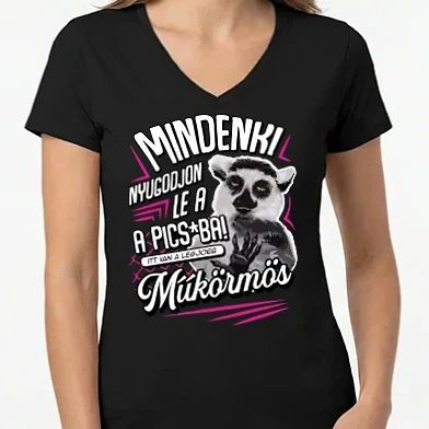 Női V-nyakú póló - Itt van a legjobb Műkörmös