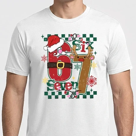 Férfi Imperial póló - Six seven mém arácsonyi minta