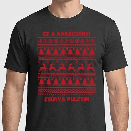 Férfi Imperial póló - Csúnya pulcsi piros