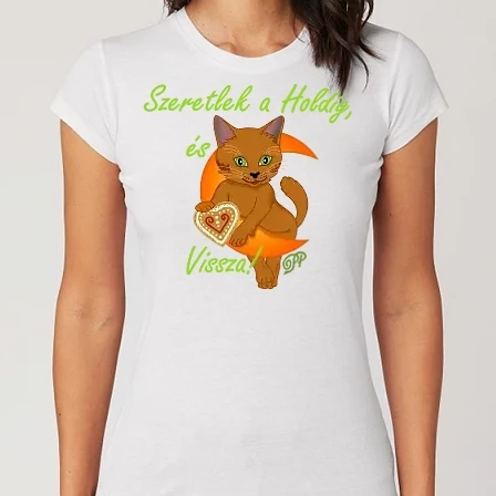 Női Alap póló - Szeretlek Cica