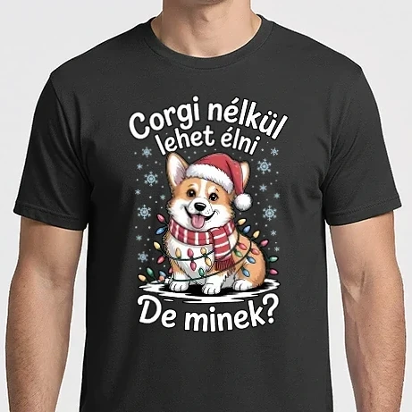 Férfi Imperial póló - Corgi nélkül lehet élni, de minek?