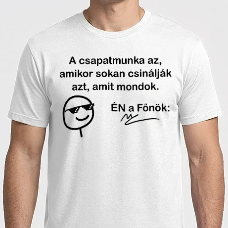 Férfi Imperial póló - A csapatmunka az főnök