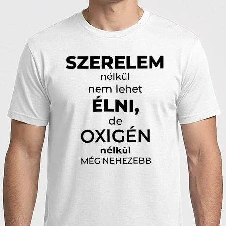 Férfi Imperial póló - Szerelem nélkül nem lehet élni