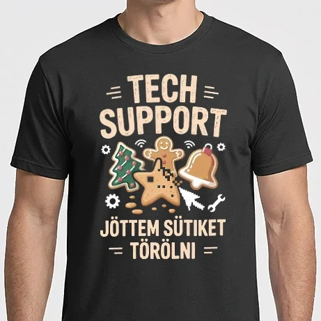 Férfi Imperial póló - Tech support - Jöttem sütiket törölni 