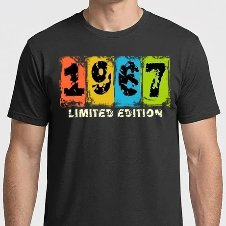 Férfi Imperial póló - grunge évszám, limited edition felirattal, születésnapi dátum, 1967