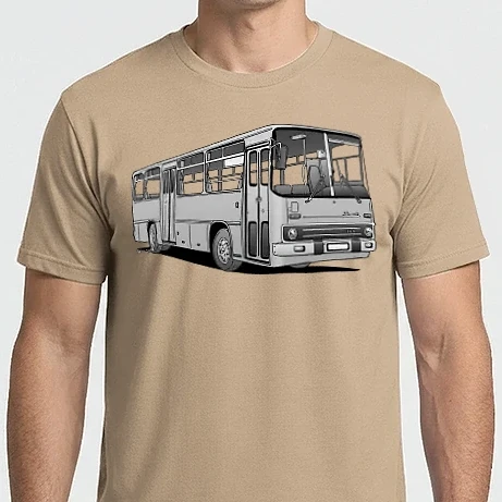 Férfi Imperial póló - Ikarus 266 busz (szürke)