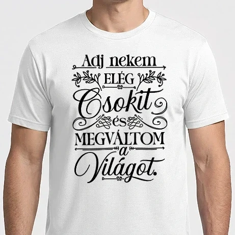 Férfi Imperial póló - Csokival megváltom a világot