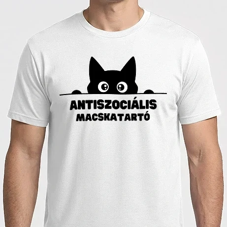 Férfi Imperial póló - Antiszociális macskatartó