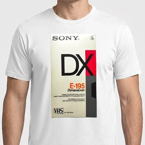 Férfi Imperial póló - sony vhs retro videokazetta
