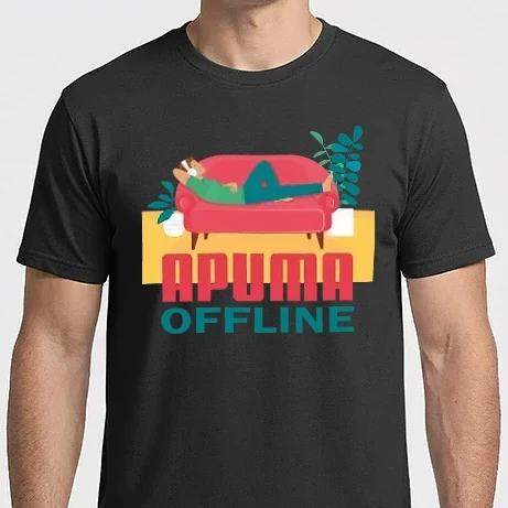 Férfi Imperial póló - APUMA OFFLINE, APA MA NINCS,MERT PIHEN