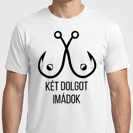 Férfi Imperial póló - Két dolgot szeretek horgász