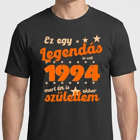 Férfi Imperial póló - Legendás év volt, mert én is ekkor születtem, 1994, dátum, felirat