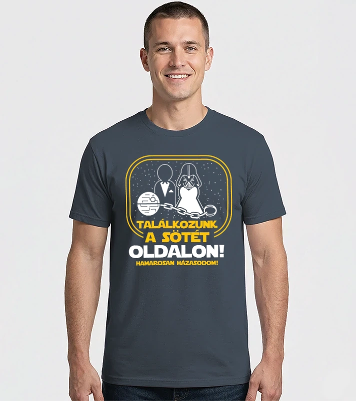 A sötét oldal vőlegény – Férfi Imperial póló