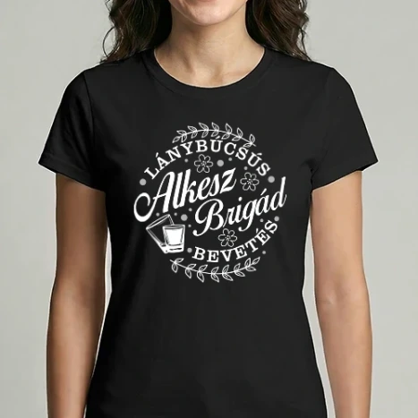 Női Imperial póló - Alkesz brigád lánybúcsús bevetés