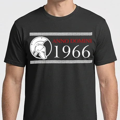 Férfi Imperial póló - ANNO DOMINI, SZÜLETÉSNAPI ÉVSZÁM, GLADIÁTOR 1966