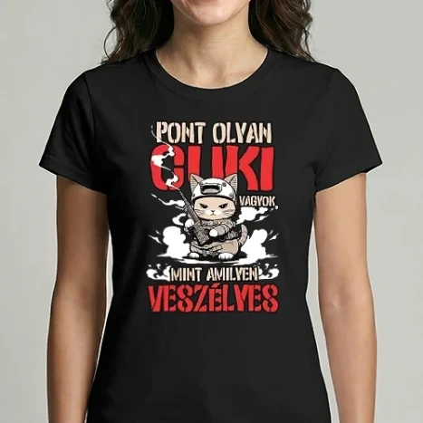 Női Imperial póló - Olyan cuki amilyen veszélyes