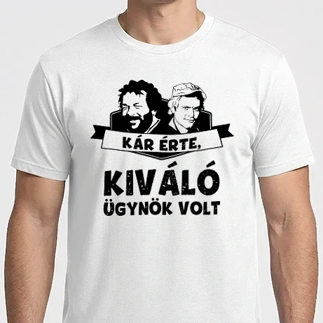 Férfi Imperial póló - Bud Spencer Kár érte, kiváló ügynök volt