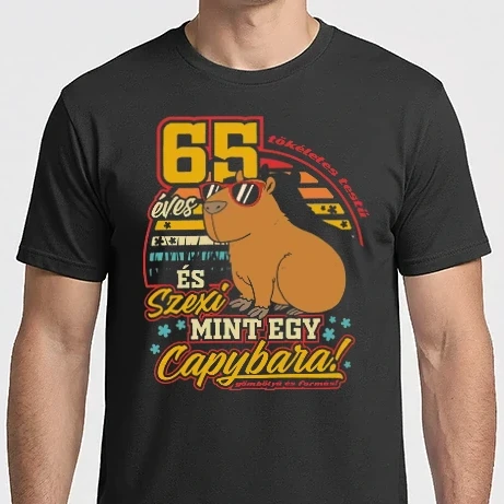 Férfi Imperial póló - Szexi Szülinapos Capybara 65 éves