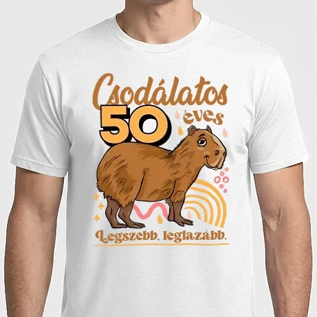 Férfi Imperial póló - Capybara 50 éves