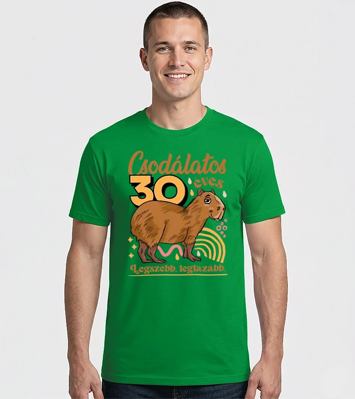 Capybara 30 éves – Férfi Imperial póló