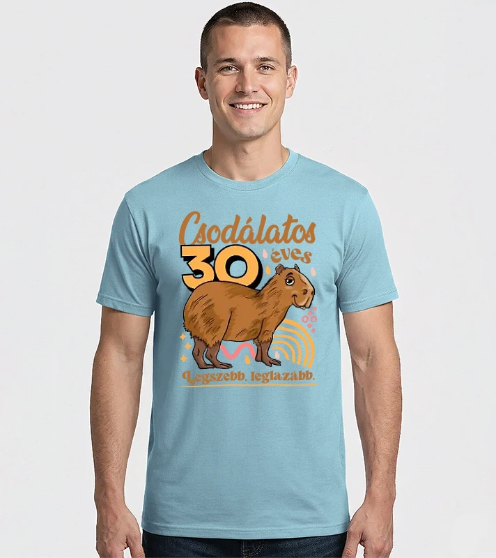 Capybara 30 éves – Férfi Imperial póló