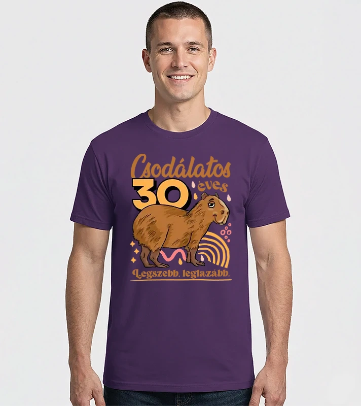 Capybara 30 éves – Férfi Imperial póló