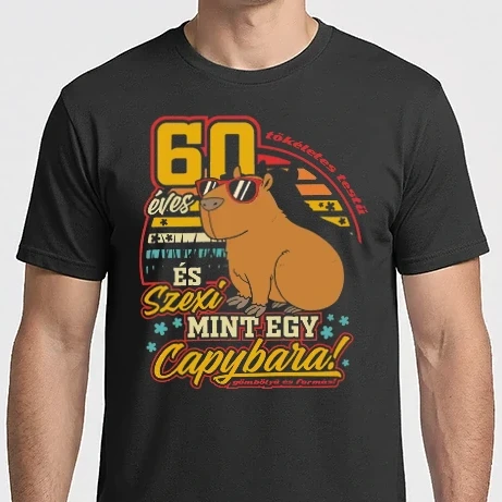 Férfi Imperial póló - Szexi Szülinapos Capybara 60 éves