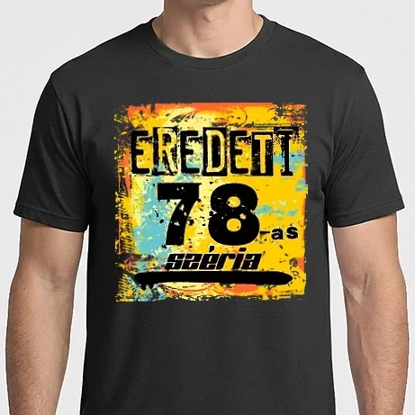 Férfi Imperial póló - eredeti 78-as széria, grunge graffiti, 1978, születésnapi minta, dátum, évszám