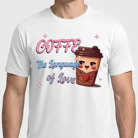 Férfi Imperial póló - Coffe the language of love