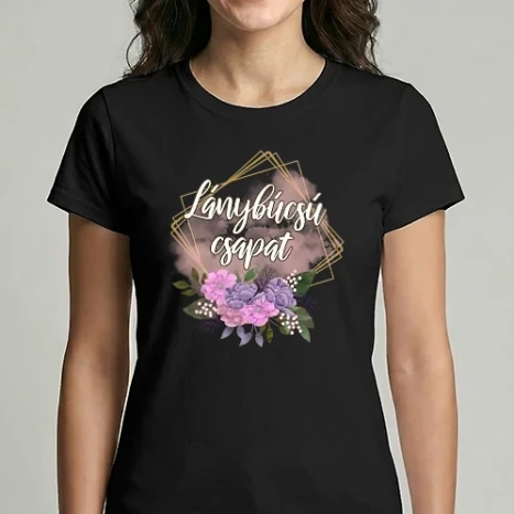 Női Imperial póló - Lánybúcsú csapat (aranykeret)