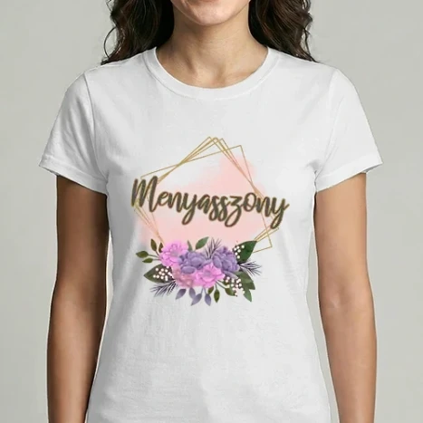 Női Imperial póló - Menyasszony (aranykeret)