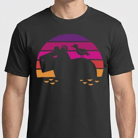 Férfi Imperial póló - Capybara retro
