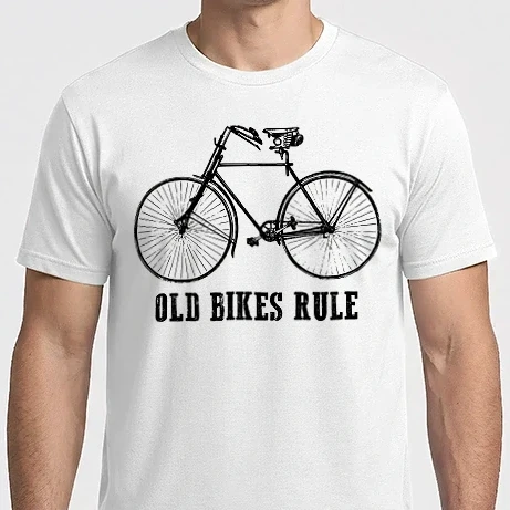 Férfi Imperial póló - OLD BIKES RULE, régi kerékpár, vintage bicikli, veterán bicaj