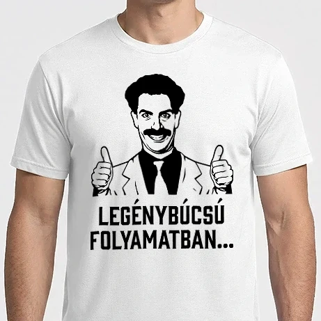 Férfi Imperial póló - Borat legénybúcsú folyamatban