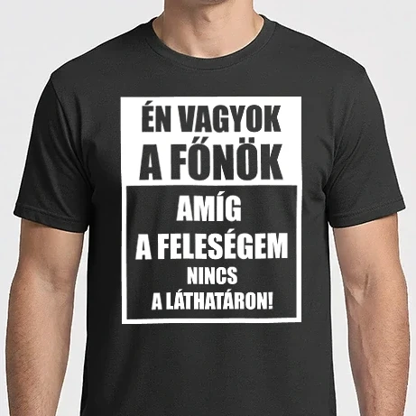 Férfi Imperial póló - Én vagyok a főnök