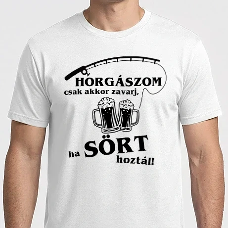 Férfi Imperial póló - Horgászom csak akkor zavarj, ha sört hoztál