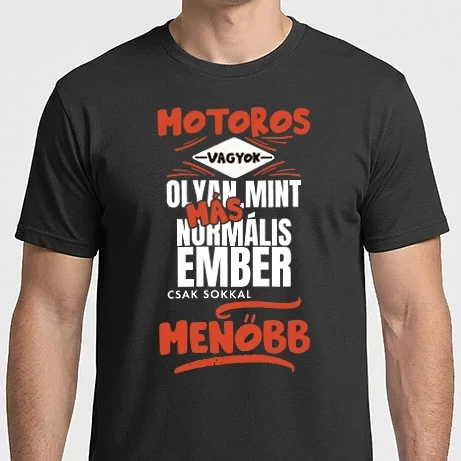 Férfi Imperial póló - Motoros vagyok olyan mint más normális ember