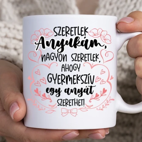 Fehér bögre - A gyermeki szív szeretete