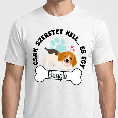 Férfi Imperial póló - Csak szeretet kell... és egy Beagle