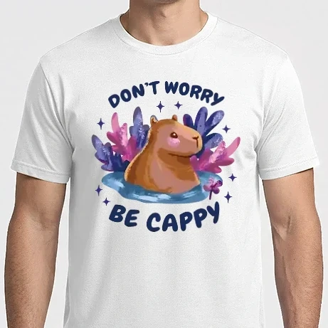 Férfi Imperial póló - Don't worry Be Cappy - Capybara