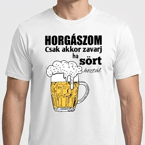 Férfi Imperial póló - Horgászom csak akkor zavarj ha sört hoztál 