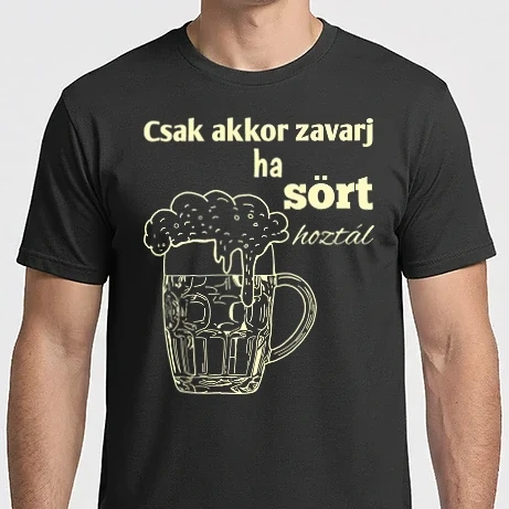 Férfi Imperial póló - Csak akkor zavarj ha sört hoztál 