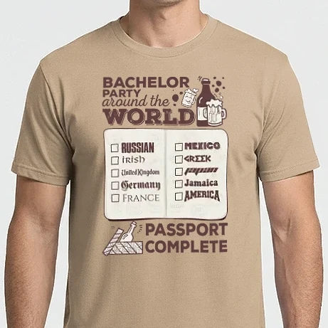 Férfi Imperial póló - Bachelor Party World tour